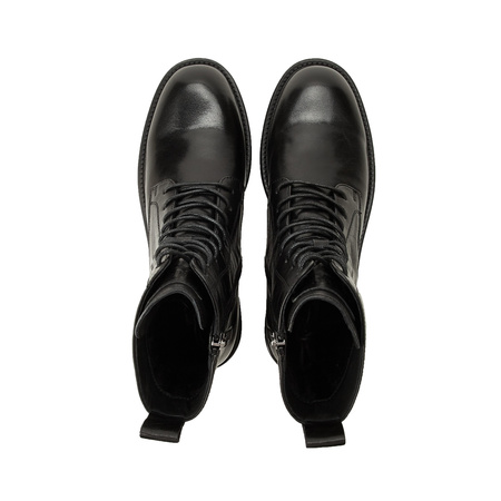 Lee Cooper buty damskie botki czarne trzewiki skóra naturalna modne