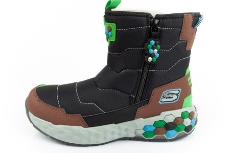 Buty zimowe śniegowce Skechers [402216L/BKBR]