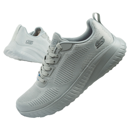 Skechers buty damskie sportowe Bobs Squad Chaos szare lekkie modne