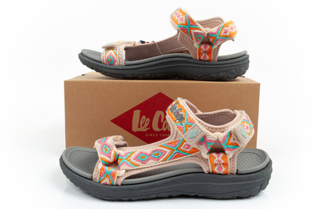 Lee Cooper buty damskie sandały na rzepy na lato kolorowe lekkie