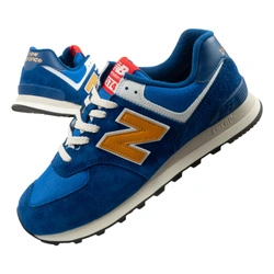 New Balance 574 buty sportowe męskie sneakersy modne skórzane niebieskie