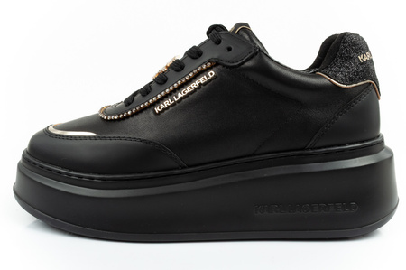 Karl Lagerfeld Anakapri buty sneakersy damskie sportowe skóra czarne