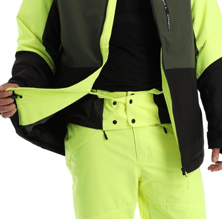 O'neill kurtka męska zimowa sportowa Carbonite snowboard narty 10K zielona czarna
