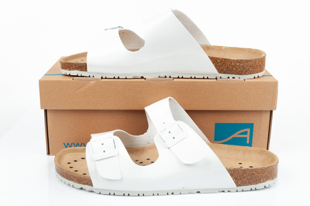 Klapki sandały robocze Abeba Sandals White [8087]