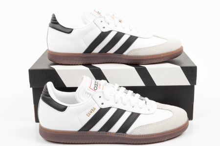 Adidas buty sportowe sneakersy Samba modne skórzane białe