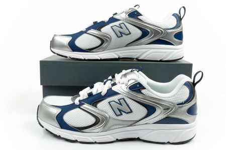 New Balance 408 buty sportowe męskie sneakersy modne wygodne białe srebrne