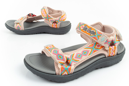 Lee Cooper buty damskie sandały na rzepy na lato kolorowe lekkie
