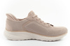 Skechers buty sportowe damskie Bobs Squad Chaos SLIP-INS beżowe
