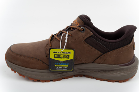 Skechers buty męskie Slade Ultra Slip-ins brązowe wsuwane wygodne
