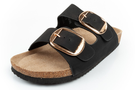 Lee Cooper buty laczki damskie klapki wsuwane czarne wygodne lekkie
